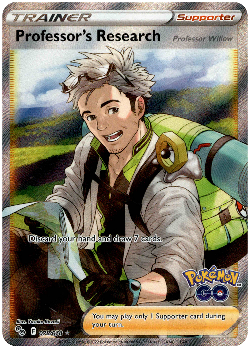 078/078 Professor's Research Full Art Pokemon GO