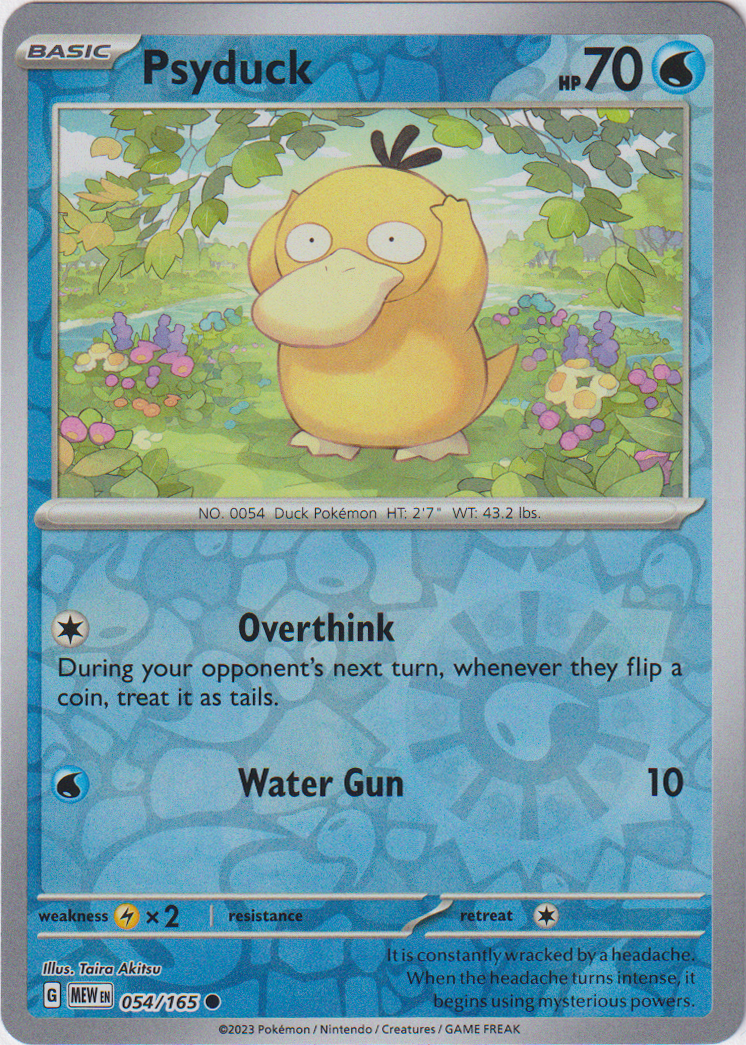 054/165 Psyduck Common Reverse Holo Scarlet & Violet 151