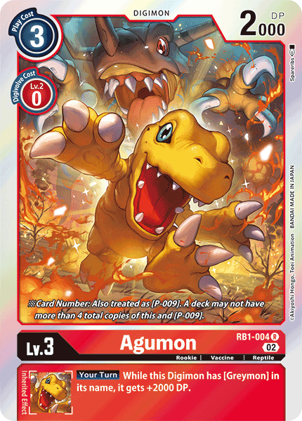 RB1-004 Agumon Rare