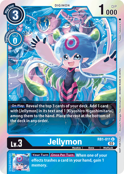 RB1-011 Jellymon Uncommon Box Topper