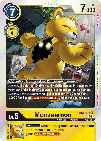 RB1-018 Monzaemon Rare