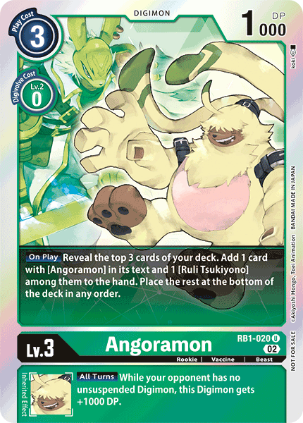 RB1-020 Angoramon Uncommon Box Topper