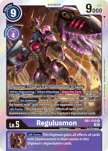 RB1-030 Regulusmon Rare