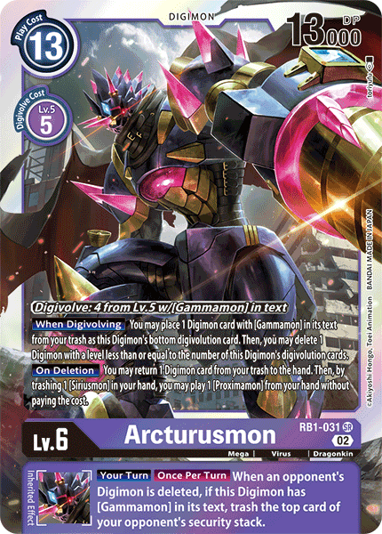 RB1-031 Arcturusmon Super Rare