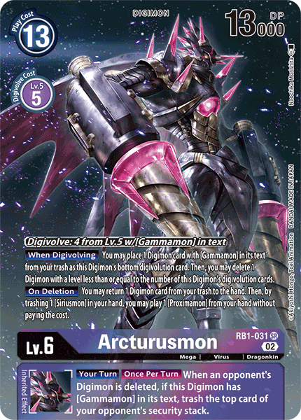 RB1-031 Arcturusmon Alternate Art