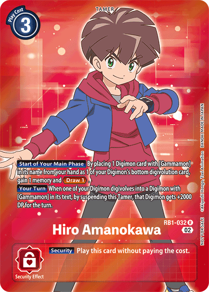 RB1-032 Hiro Amanokawa Rare Box Topper