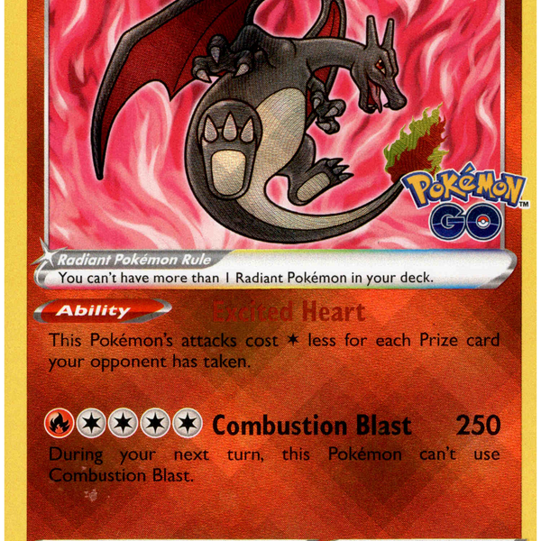 011/078 Radiant Charizard Holo Pokemon GO