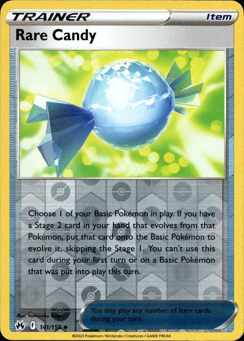 141/159 Rare Candy Uncommon Reverse Holo Crown Zenith