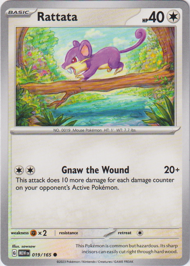 019/165 Rattata Common Scarlet & Violet 151