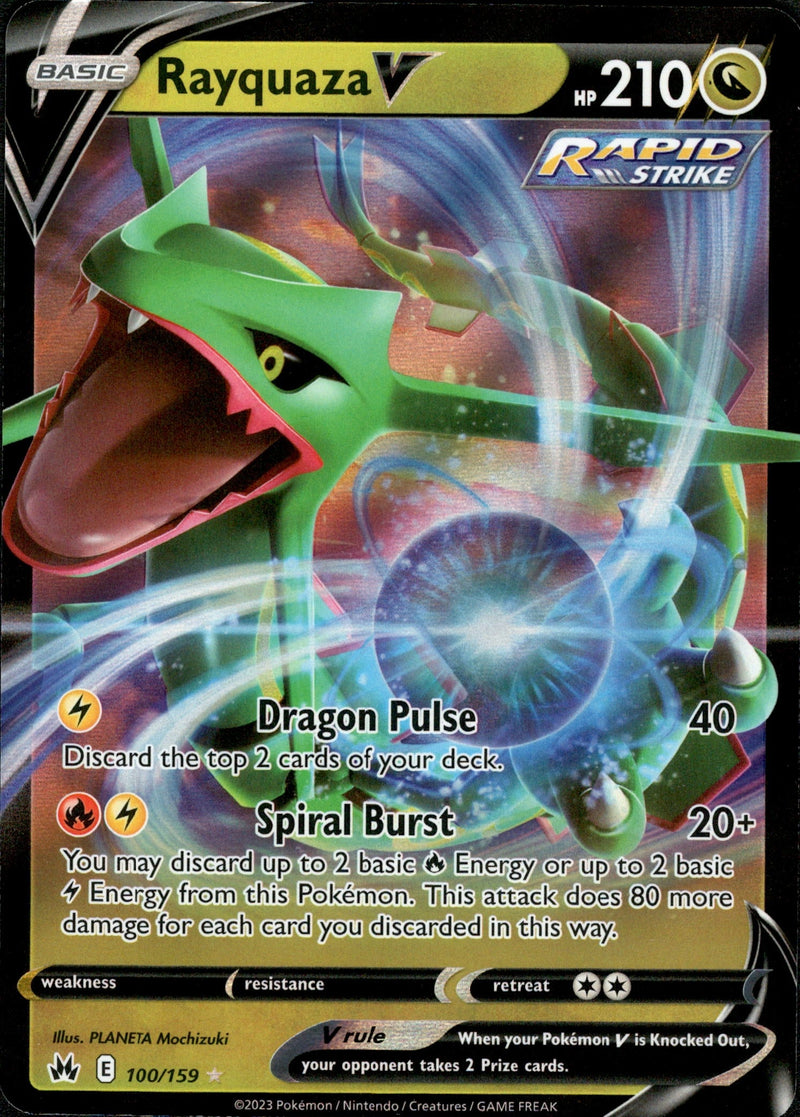 100/159 Rayquaza V Crown Zenith