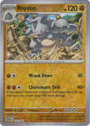 112/165 Rhydon Uncommon Reverse Holo Scarlet & Violet 151