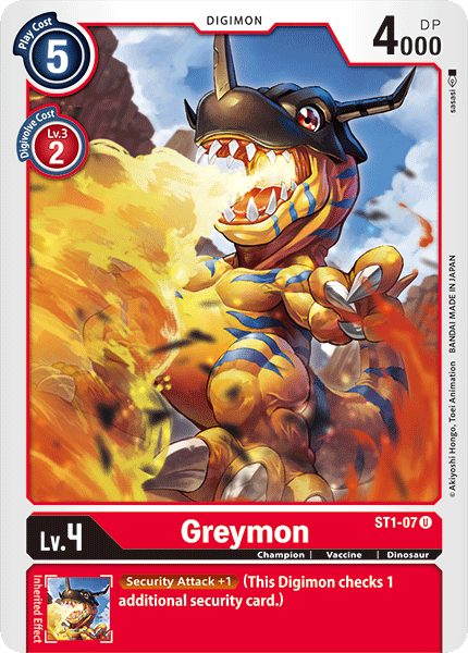 ST1-07 Greymon ST RB01 Reprint