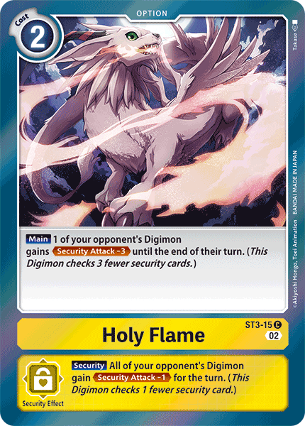 ST3-015 Holy Flame ST RB01 Reprint