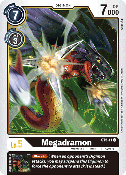 ST5-11 Megadramon ST RB01 Reprint