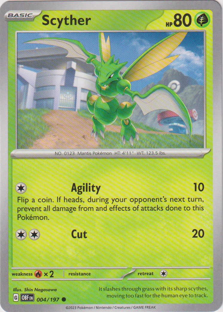 004/197 Scyther Common Obsidian Flames