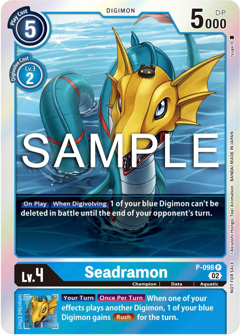 P-098 Seadramon Promo Limited Card Set Ver.2