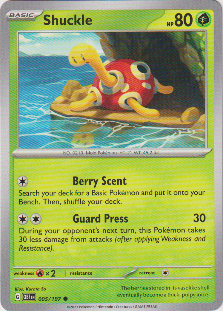 005/197 Shuckle Common Obsidian Flames