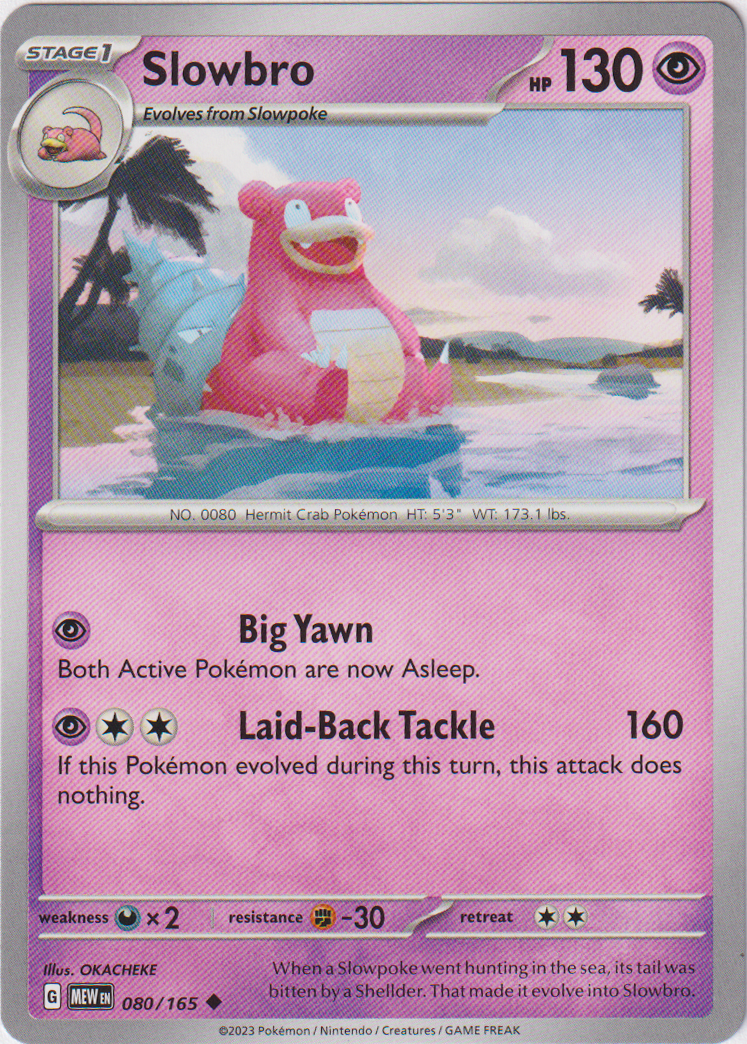 080/165 Slowbro Uncommon Scarlet & Violet 151