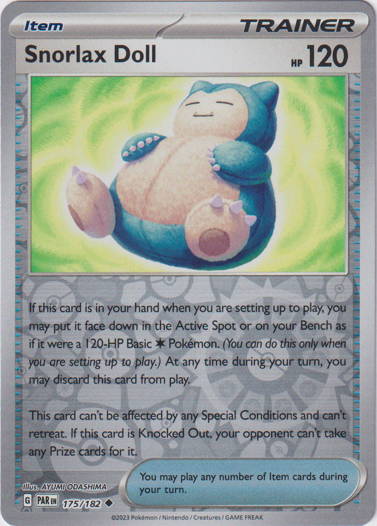 175/182 Snorlax Doll Uncommon Reverse Holo Paradox Rift