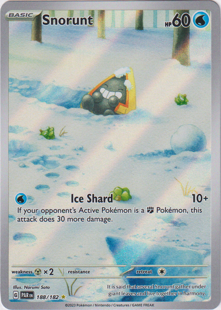 188/182 Snorunt Illustration Rare Paradox Rift