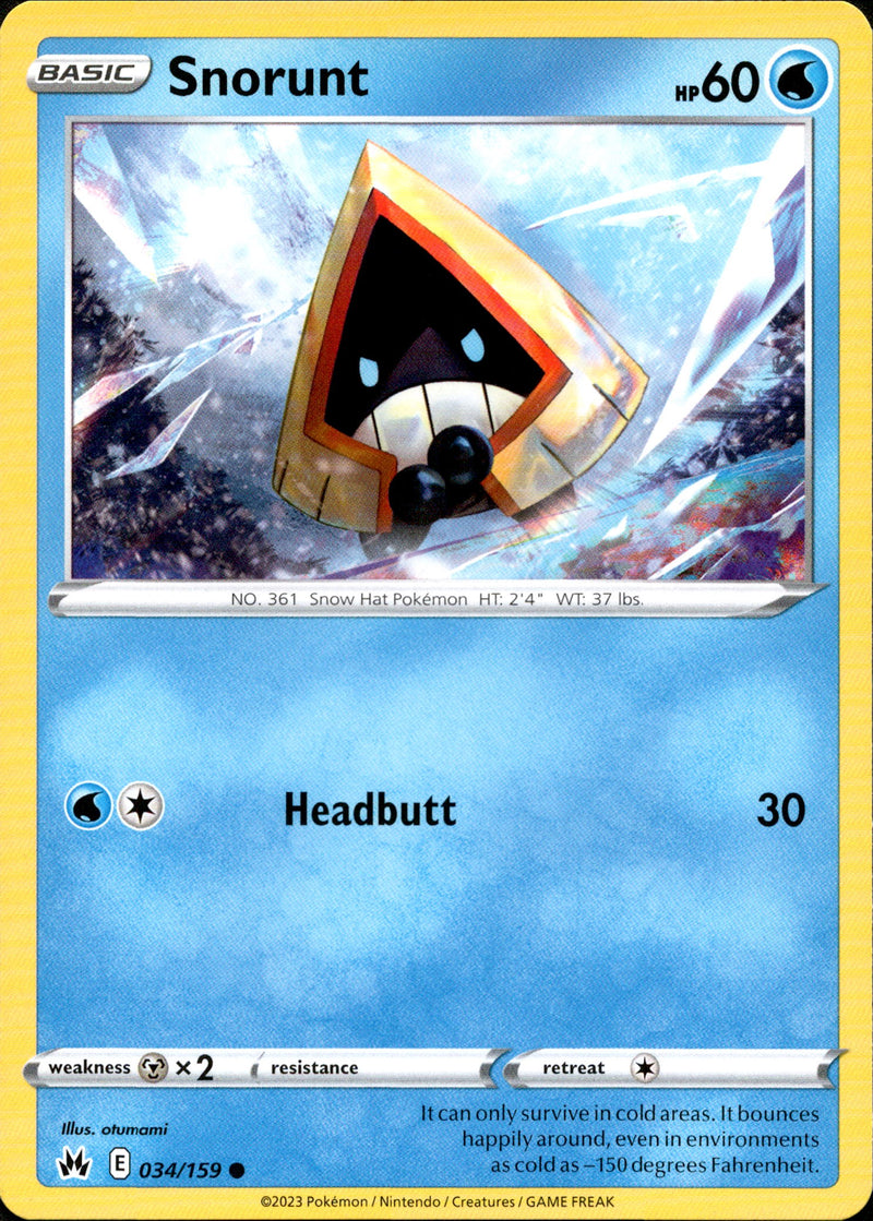 034/159 Snorunt Common Crown Zenith