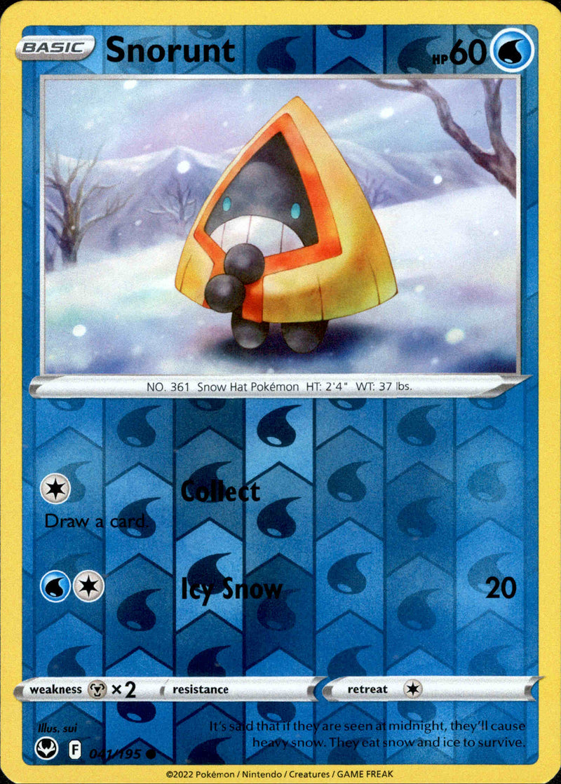 041/195 Snorunt Common Reverse Holo Silver Tempest