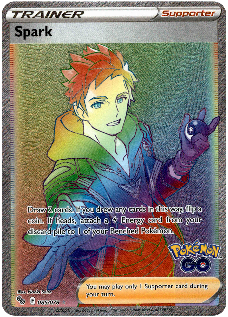 085/078 Spark Secret Rare Pokemon GO