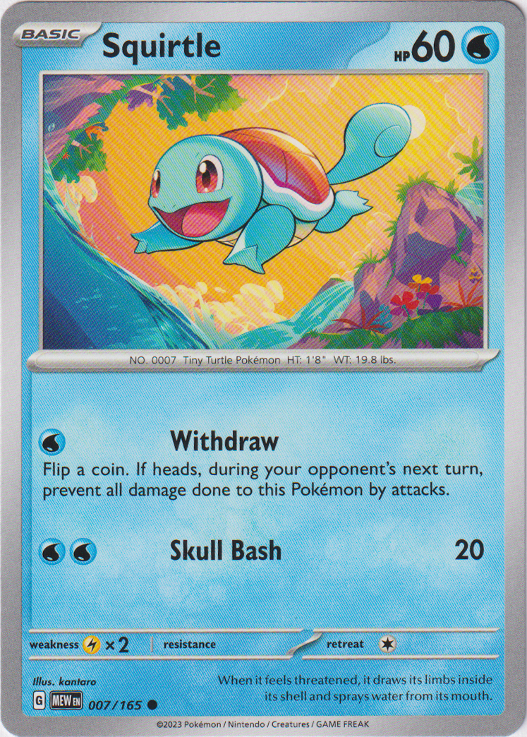 007/165 Squirtle Common Scarlet & Violet 151