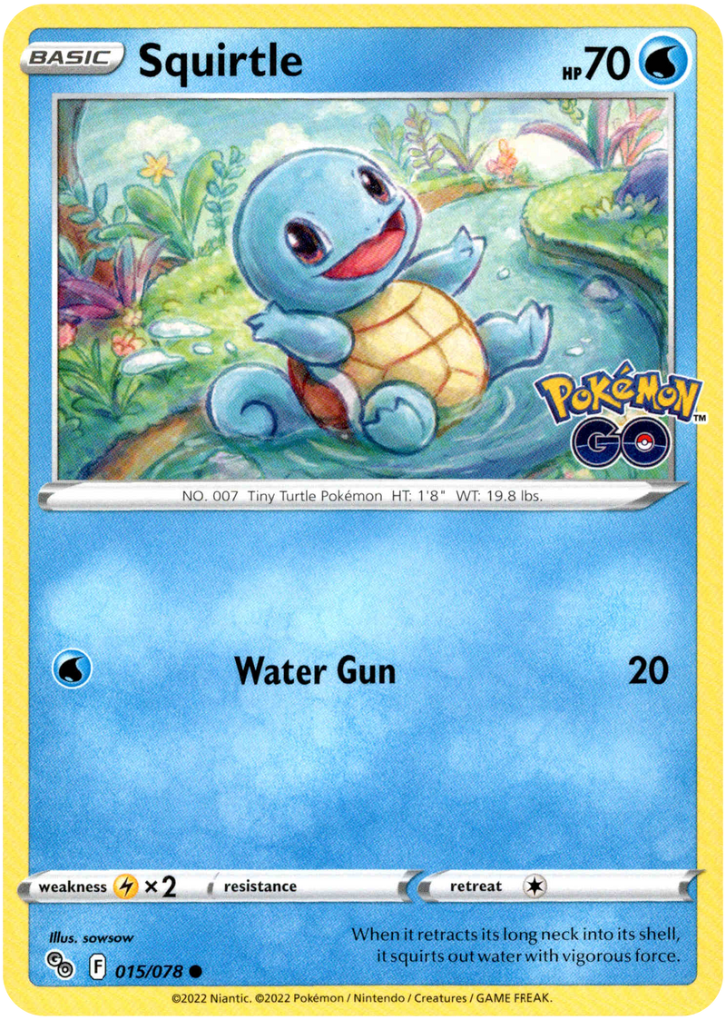 015/078  Squirtle Common Pokemon GO