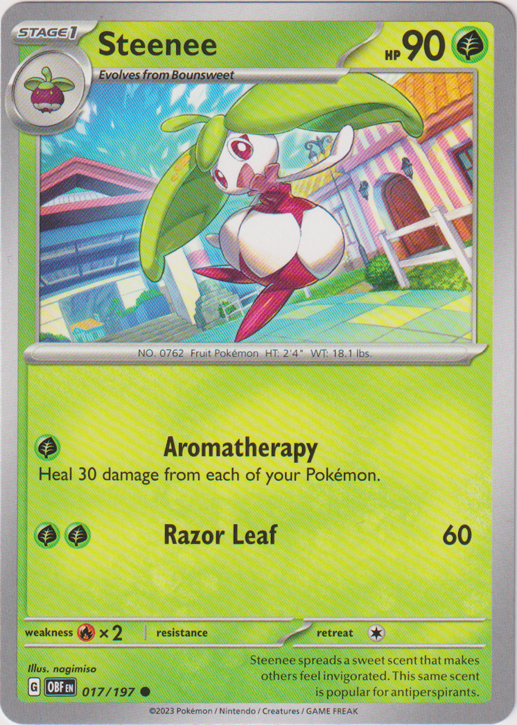 017/197 Steenee Common Obsidian Flames