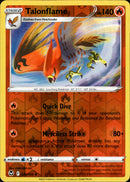 029/195 Talonflame Rare Reverse Holo Silver Tempest