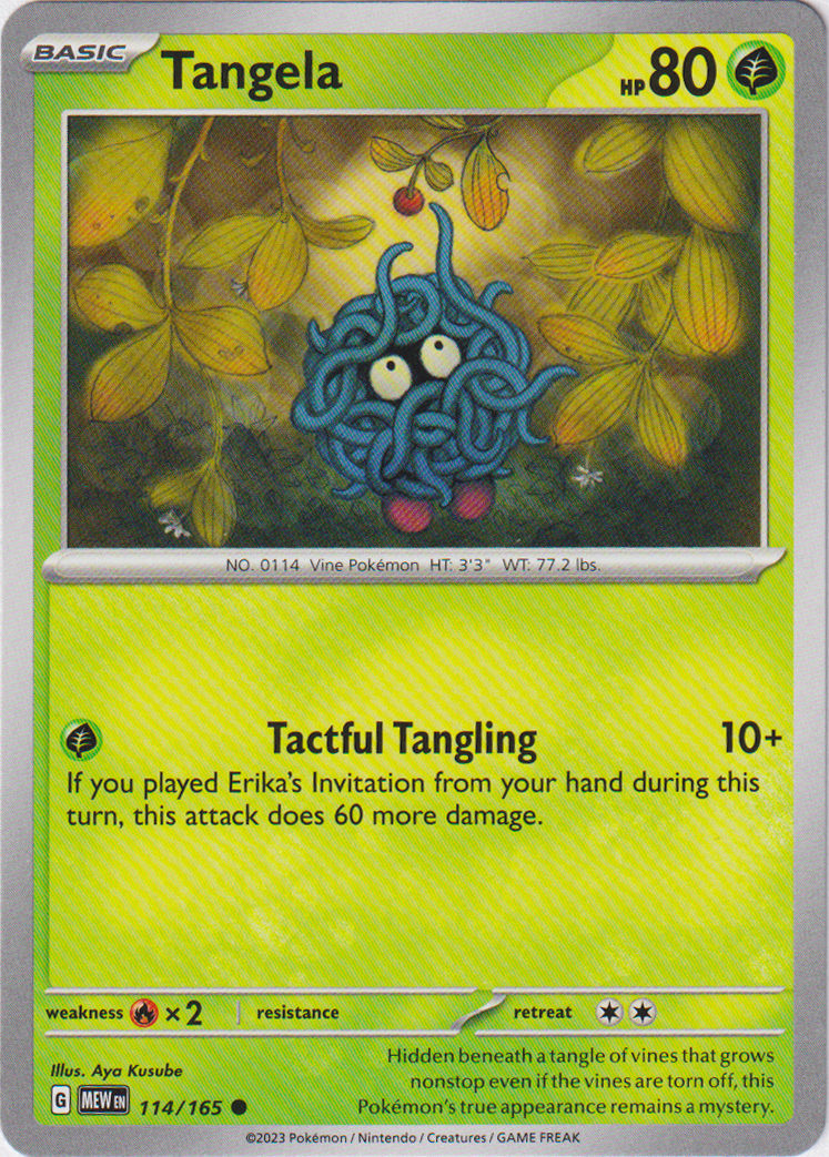 114/165 Tangela Common Scarlet & Violet 151