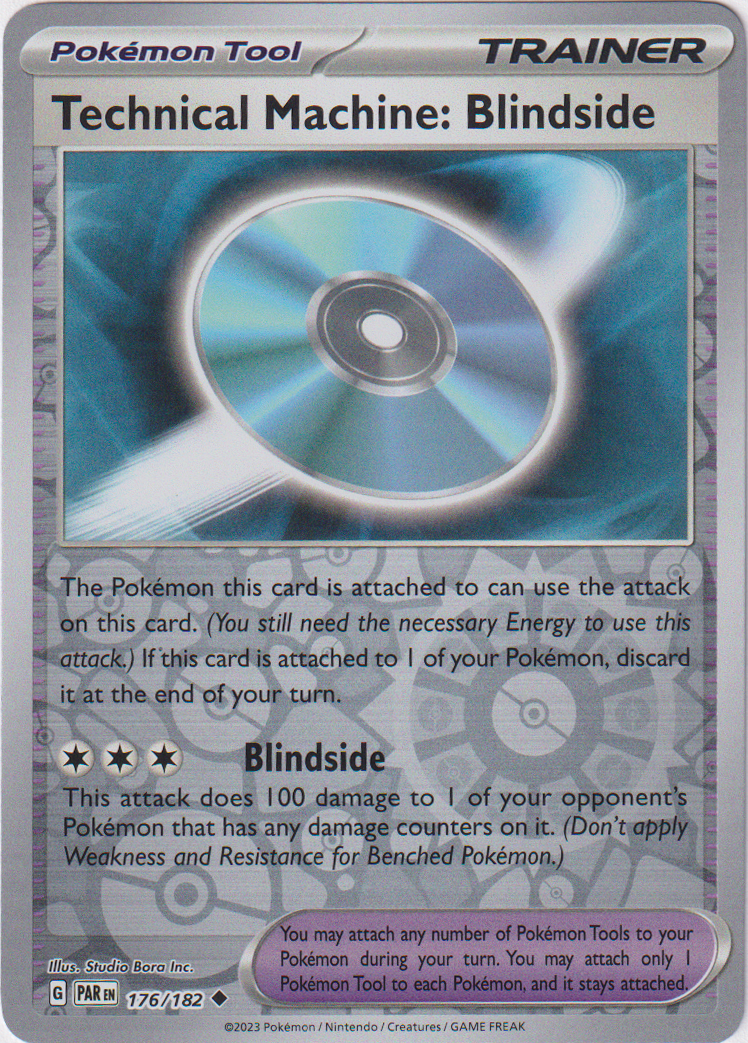 176/182 Technical Machine: Blindside Uncommon Reverse Holo Paradox Rif