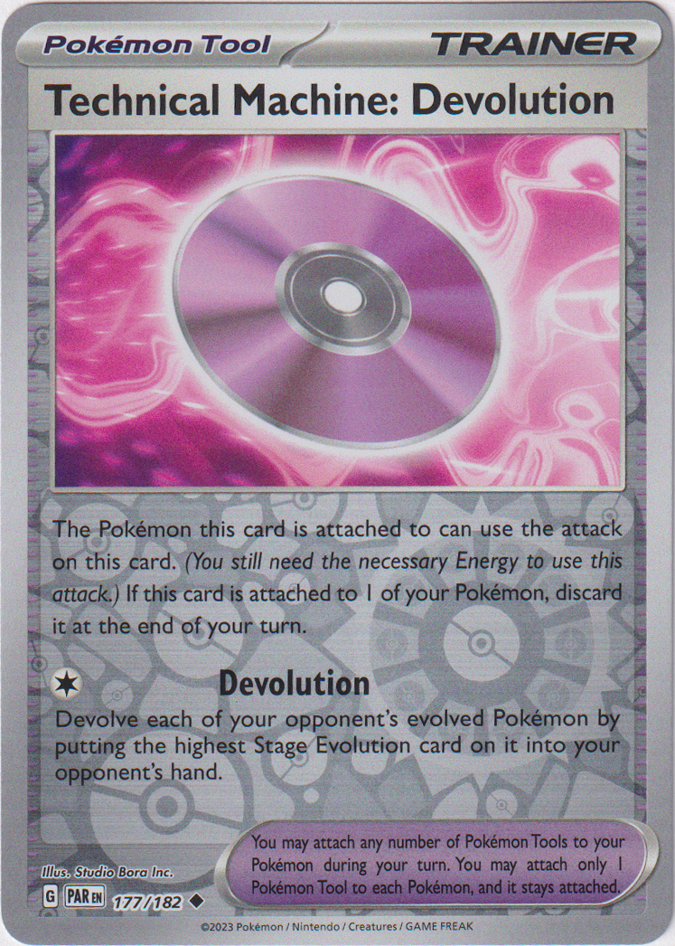 177/182 Technical Machine: Devolution Uncommon Reverse Holo Paradox Rift