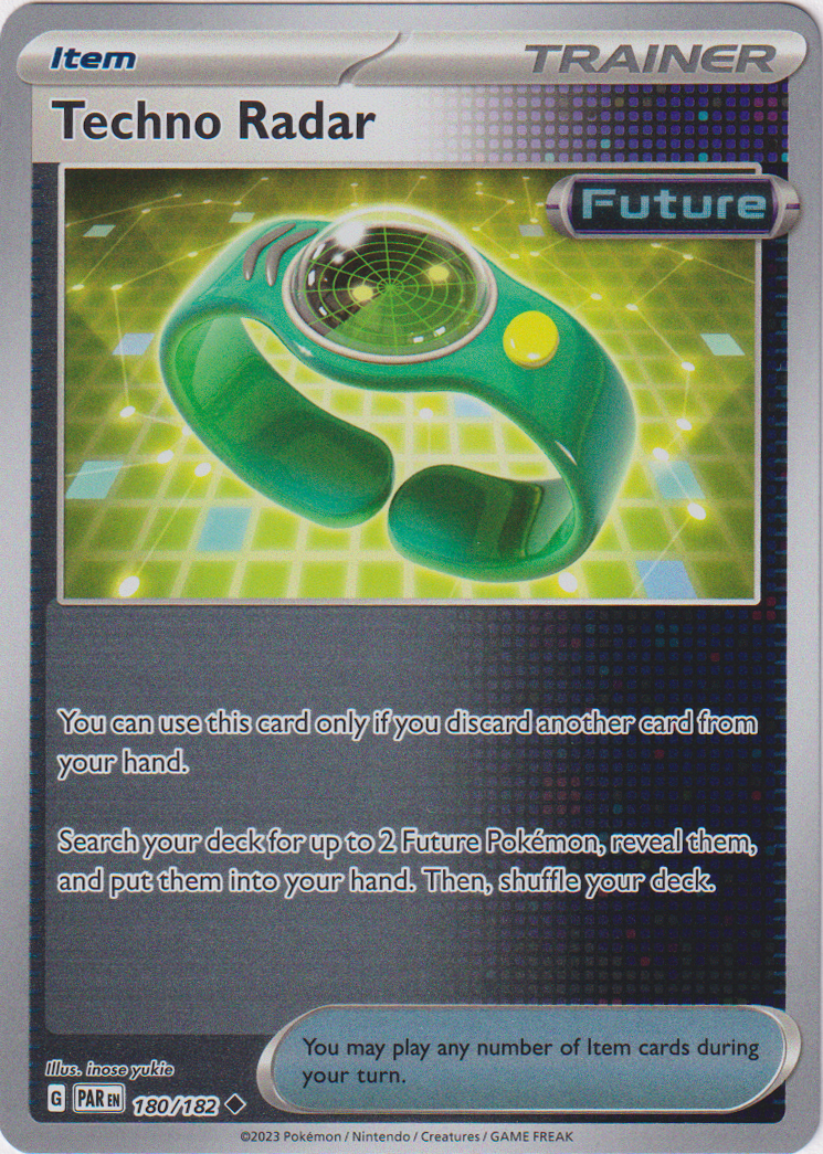 180/182 Techno Radar Uncommon Reverse Holo Paradox Rift