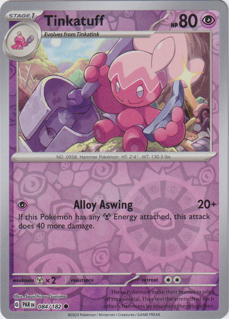 084/182 Tinkatuff Common Reverse Holo Paradox Rift