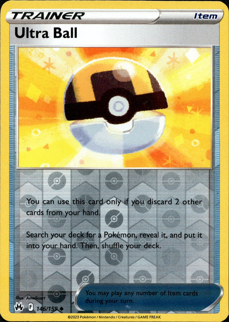 146/159 Ultra Ball Uncommon Reverse Holo Crown Zenith