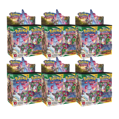 Pokemon TCG Sword and Shield Evolving Skies Booster Box Case - 6 Booster Boxes