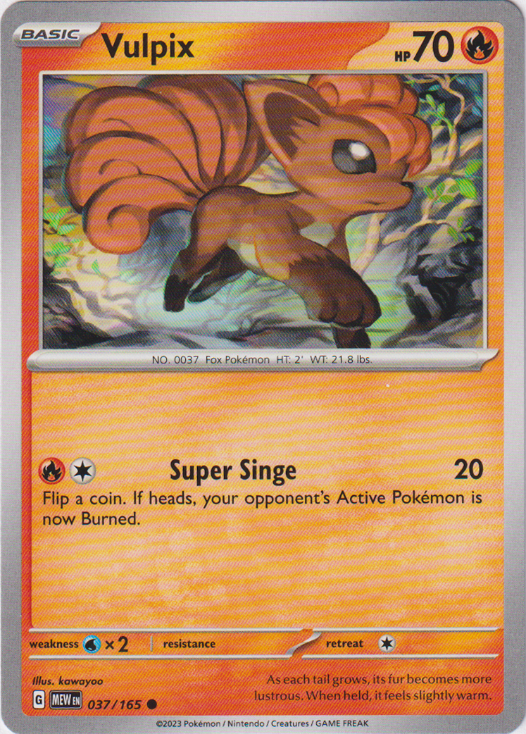 037/165 Vulpix Common Scarlet & Violet 151