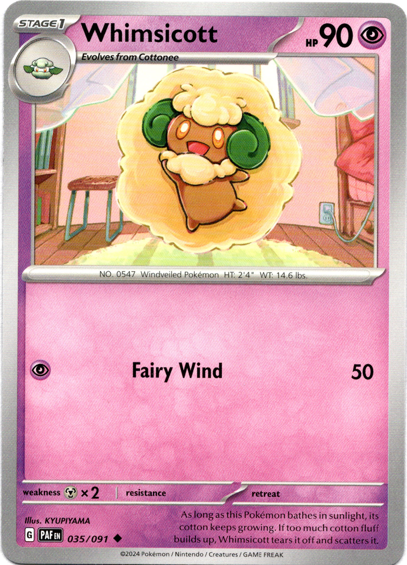 035/091 Whimsicott Uncommon Paldean Fates