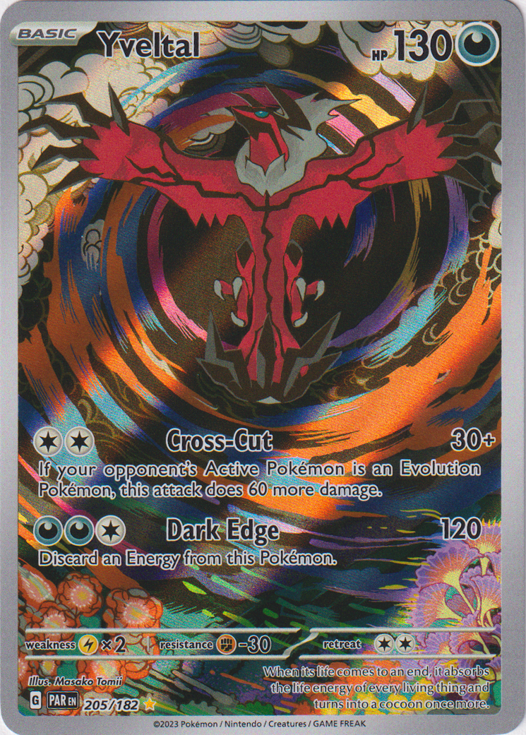 205/182 Yveltal Illustration Rare Paradox Rift