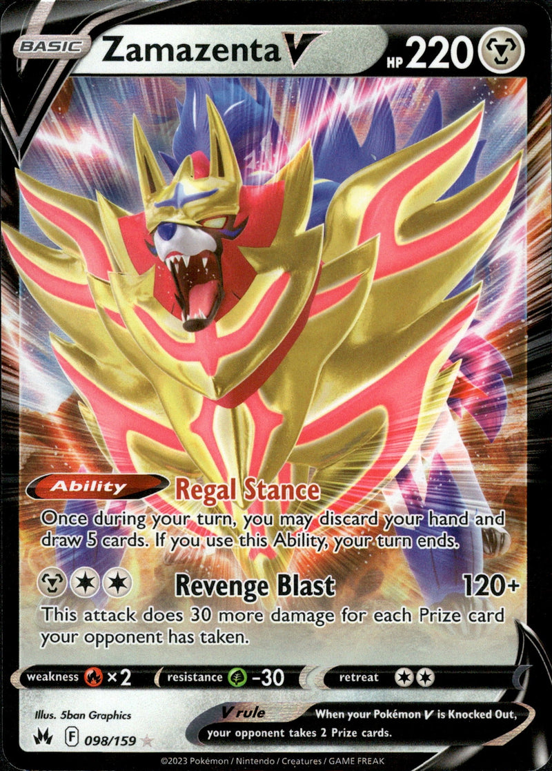 098/159 Zamazenta V Crown Zenith