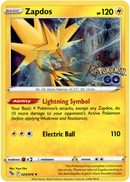 029/078 Zapdos Holo Rare Pokemon GO