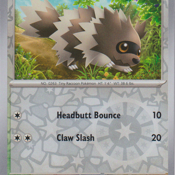 zigzagoon pokemon card 167/197 Zigzagoon Common Reverse Holo Obsidian Flames