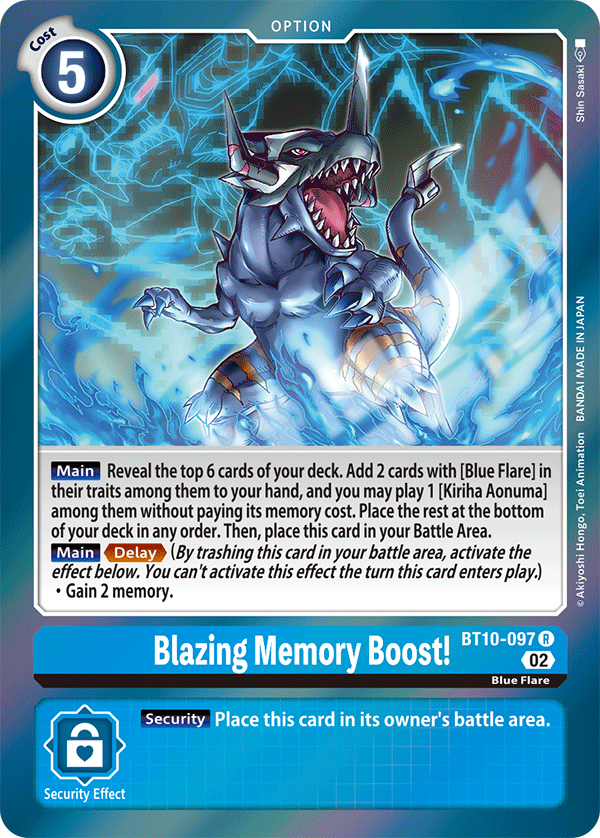 BT10-097 Blazing Memory Boost! Rare