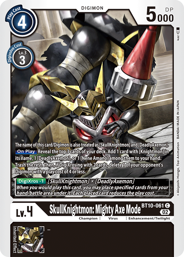 BT10-061 SkullKnightmon: Mighty Axe Mode Common