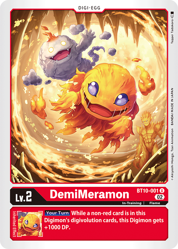 BT10-001 DemiMeramon Uncommon