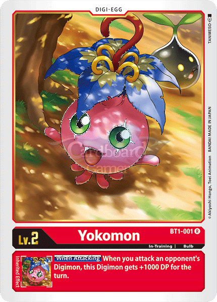 Bt1-001 Yokomon Rare Single Card