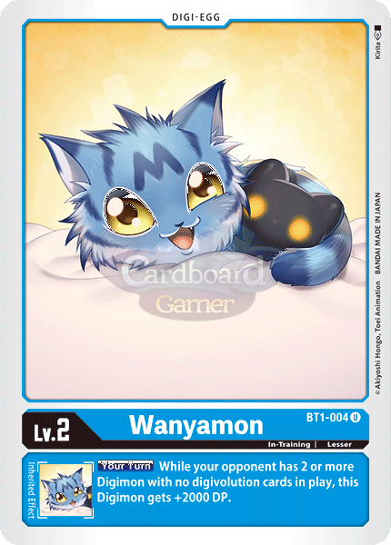 Bt1-004 Wanyamon Uncommon Single Card