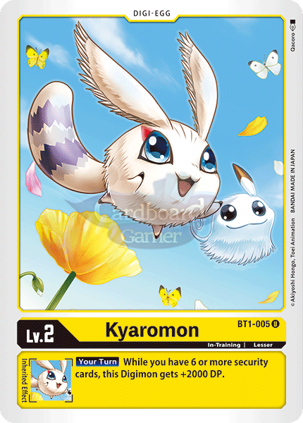 Bt1-005 Kyaromon Uncommon Single Card